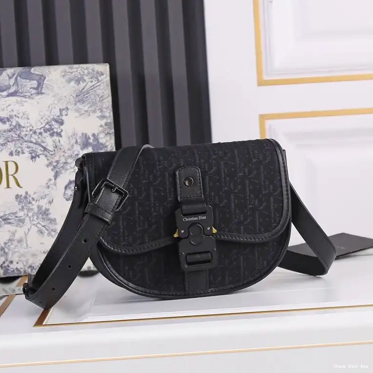 Oblique Dior Black Messenger Canvas Gallop Motif 0503